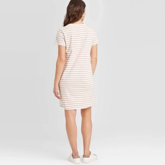 Universal Threads Stripe Short Sleeve TShirt Dress - Picture 2 of 8